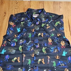 RSVLTS Black Scooby-Doo Graphic Men's Shirt
